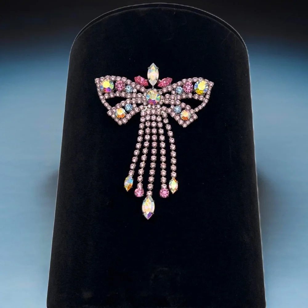 🔶NICKY BUTLER FASHION COLLECTIBLE Crystal Butterfly Bow Brooch ONE OF A KIND NB - Picture 13 of 13